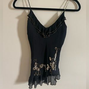 Fun sequin vintage tank top!